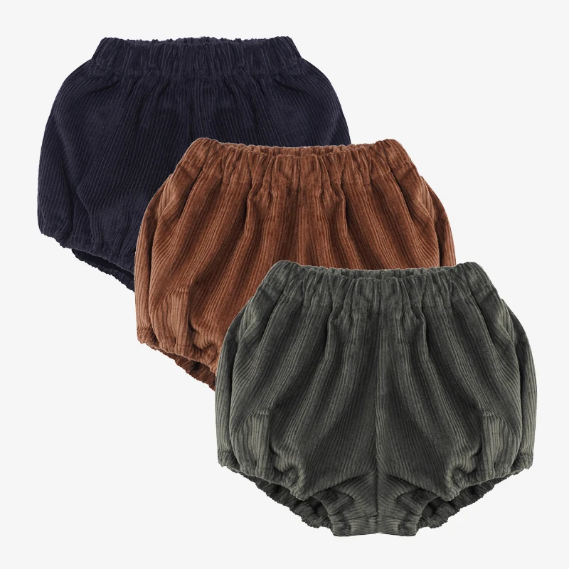 Corduroy Shorts Outfit for Girls Spring Autumn Style Korean Version 6-36 Months Baby Clothes Elastic Waist Cotton Pants