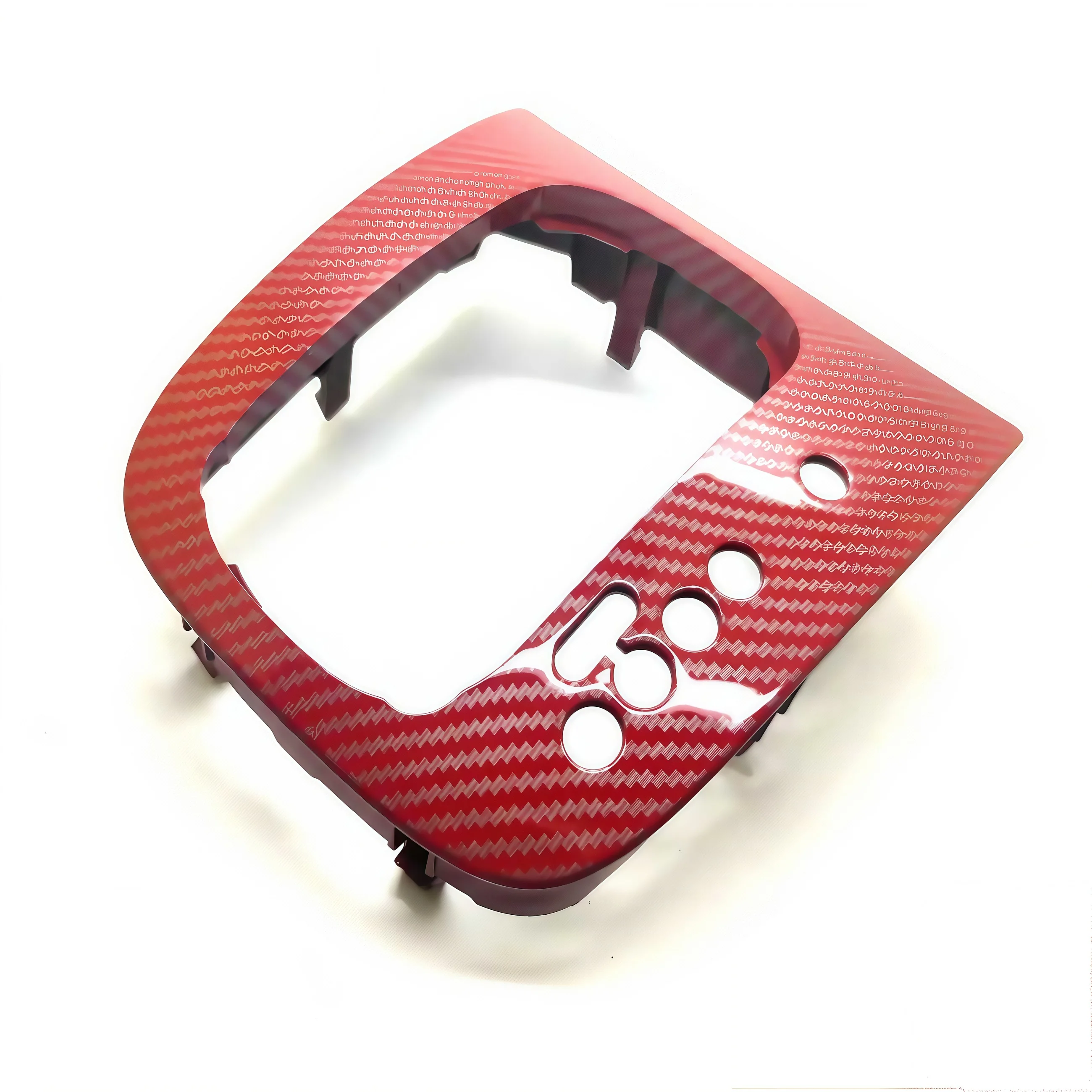 

RED Carbon Fiber Print Color DSG Shift Base Frame Replacement fit for Golf/Jetta MK5 MK6 for Scirocco MK3 Right Hand Drive Car