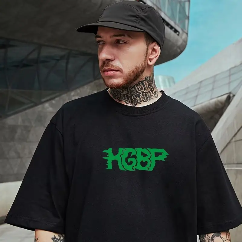 Summer New Casual Loose T-shirt Short Sleeved Men's Fashion Loose Printing Large 8XL Hip Hop Couple Wear Half Sleeve Cotton Top image 4