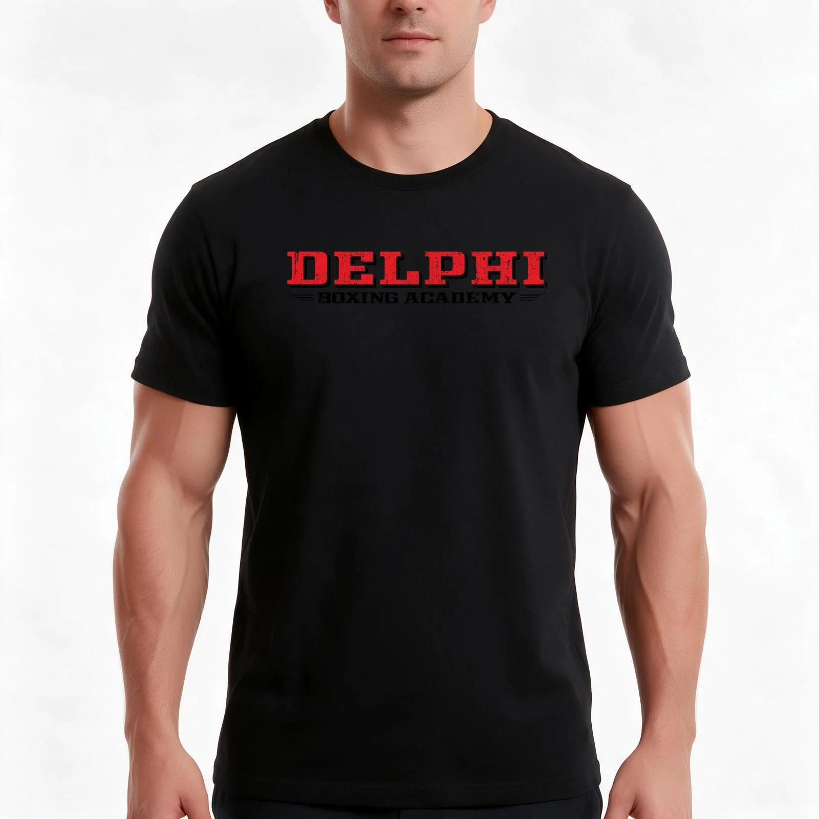 Delphi Boxing Academy (Variant) T-Shirt, Summer Casual Cotton Tee, Oversized Streetwear Tops, Vintage Graphic Print, 100% Cotton