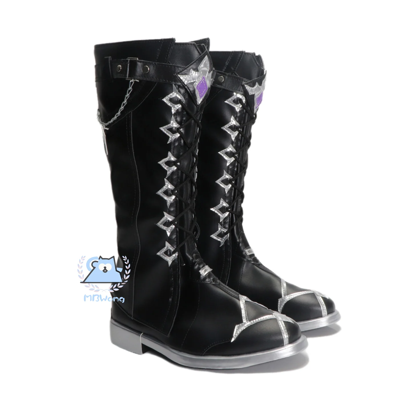 Genshin Impact Flins Cosplay Flins Scarpe Stivali Gioco Kyryll Chudomirovich Flins Lightkeepers Scarpe Furinzu Party Uomini adulti Ruolo