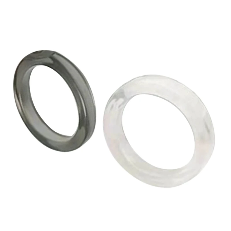 2Pcs Resin Rings Tiny Aesthetic Acrylic Ring Set, Cute Stackable