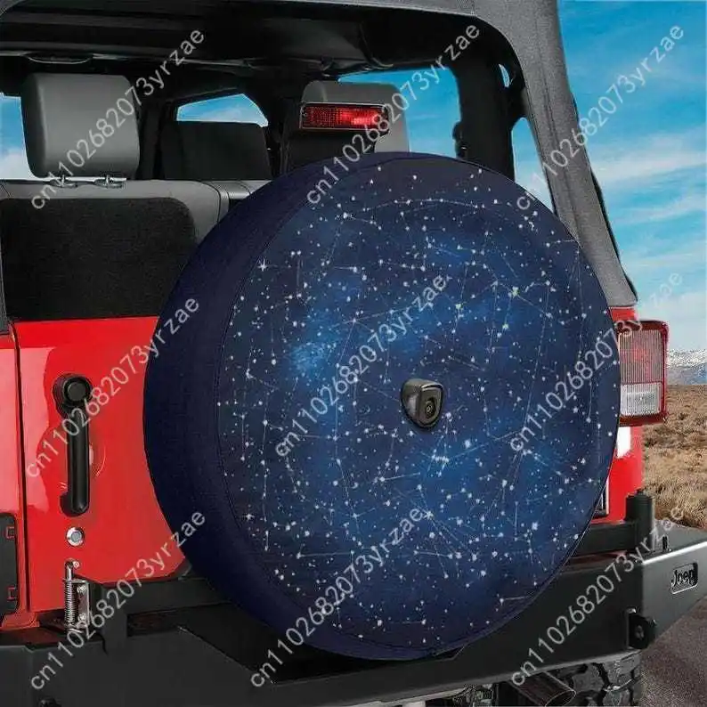 

Constellation Star Map Various Models Spare Car Tire Cover Prevention Sand Dust rainwaterTire Cover Sturdy Durable Tire Covers