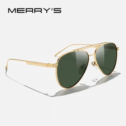 MERRYS DESIGN Classic Pilot Polarized Sunglasses for Women Men Vintage Trend Shades Metal Sun Glasses UV400 S8580