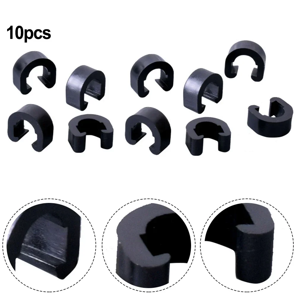 10Pcs Universal Bicycle C Buckle Brake Cable Shift Brake Cable Hydraulic Hose Frame Clip For Fixing All Kinds Of Wire Tubes