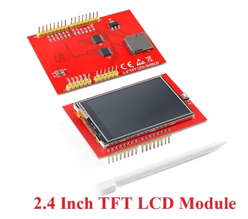 

100pcs/lot 2.4 inch 2.4 inch TFT color LCD touch screen display module HD 320*240 ILI9341 Driver for Arduino UNO R3 Mega2560 dev