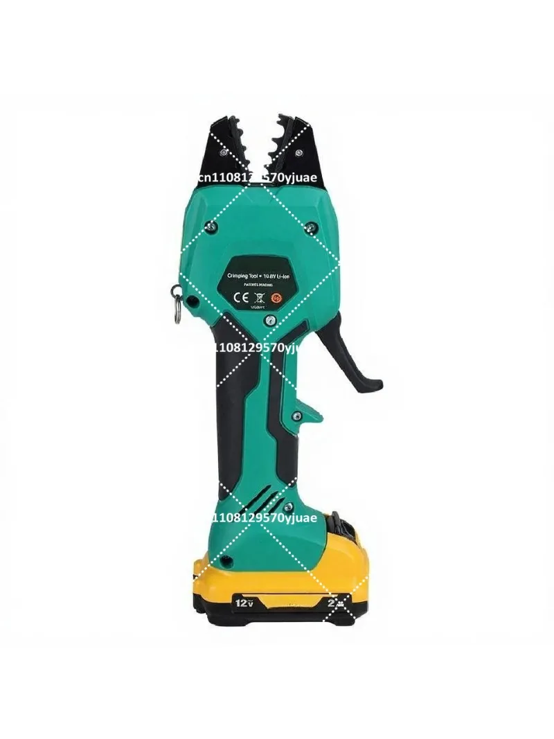 Rechargeable Pre-Insulated Terminal Crimper Tube Type Cold Crimping Pliers Bare Wire Tool