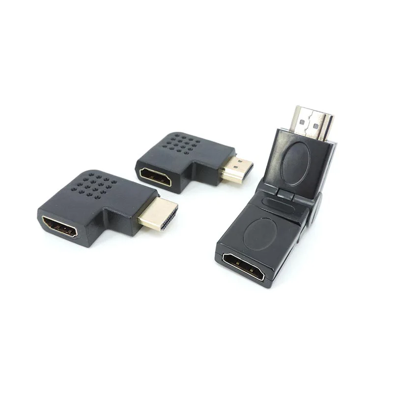 Regulowany 90 270 stopni kompatybilny z HDMI męski żeński adapter złącza przewód plug wideo Extender konwerter dla HDTV tv 4K L1