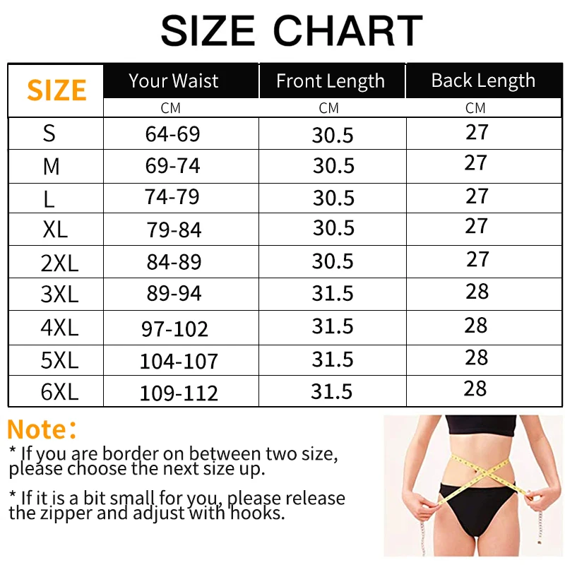 Women Latex Waist Trainer Body Shaper Women Corsets Zipper&Hooks  Shaper Cincher Corset Top Slimming Belt Black Plus Size