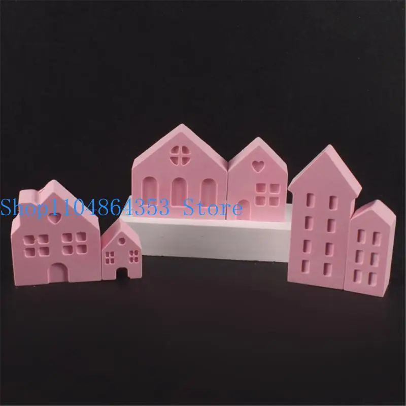 652F قوالب منزل سيليكون قوية إكسسوار منزلي لإنشاء سلسلة مفاتيح أنيقة مجموعة أنيقة لهدايا المجوهرات المخصصة