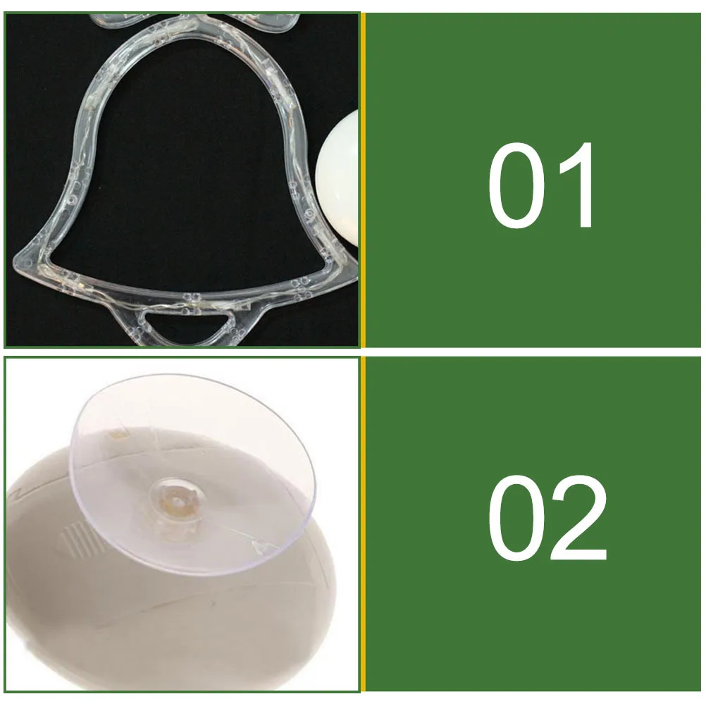 10 مصابيح LED معلقة للنافذة مع كوب شفط يعمل بالطاقة، سطوع عالي، استهلاك منخفض، ديكور لحفلات الزفاف في عيد الميلاد #1