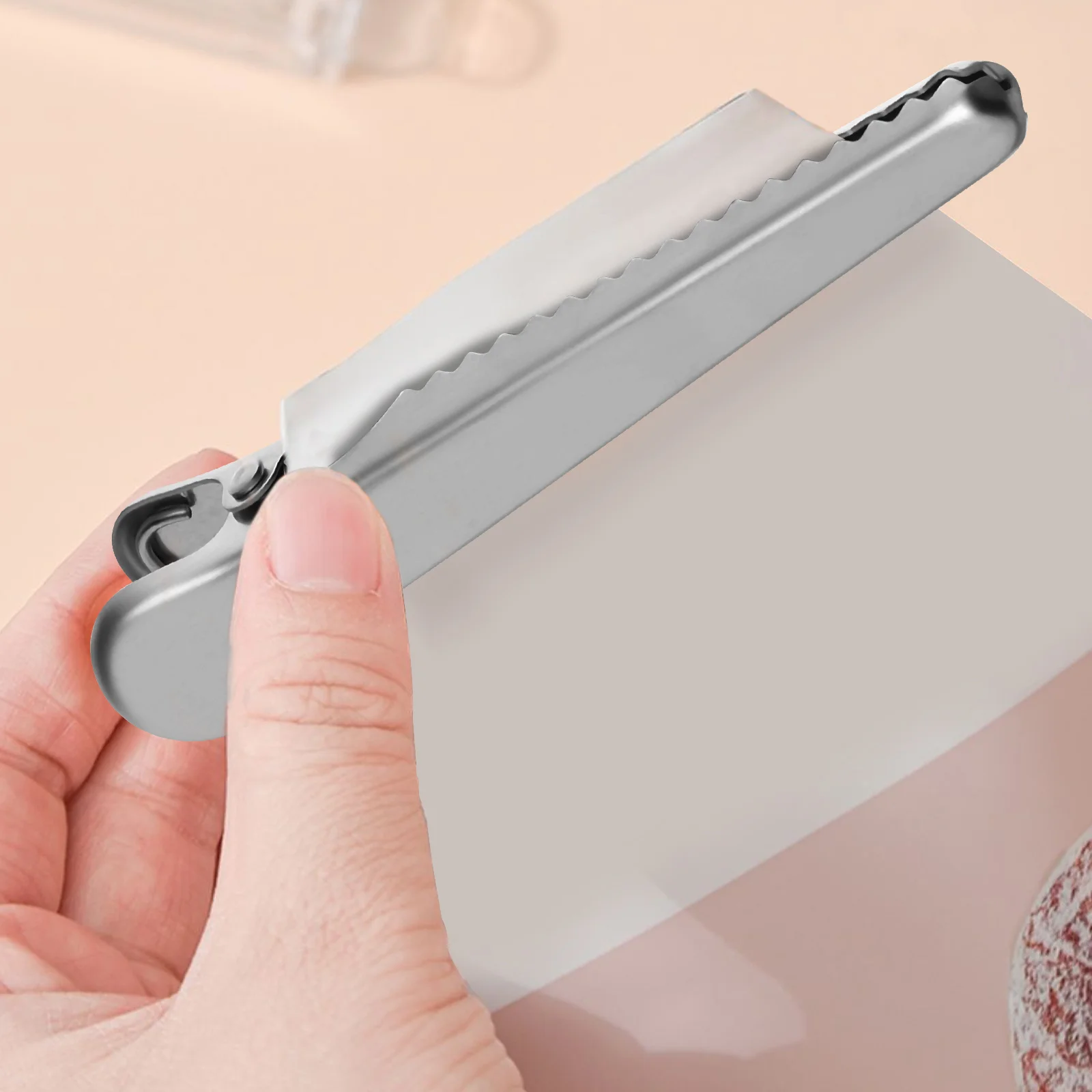 

10Pcs Ticket Clips Stainless Steel Sealing Clips Snaps Tight Food Bag Snack Storage Candy Receipt Bills Small Bags Clips,