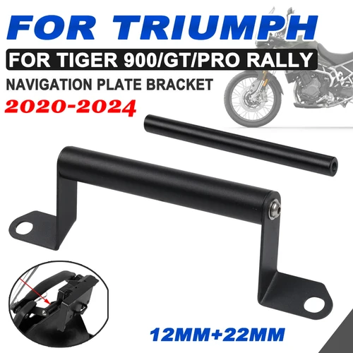 Imagen 1 del producto Adaptador de soporte de navegación para teléfono móvil, barra transversal multifuncional para motocicleta Triumph Tiger 900 GT Rally PRO Tiger900 2024