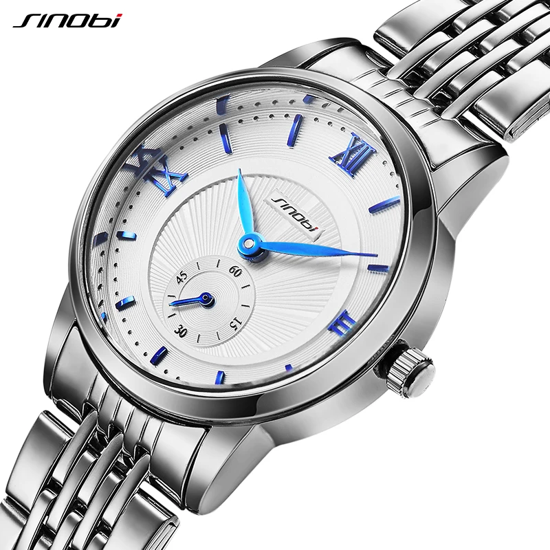 Sinobi Fashion Woman's Watches Casual Elegant Ladies Quartz Wristwatches Geneva Design Women's Gifts Clock Relogio Femenino