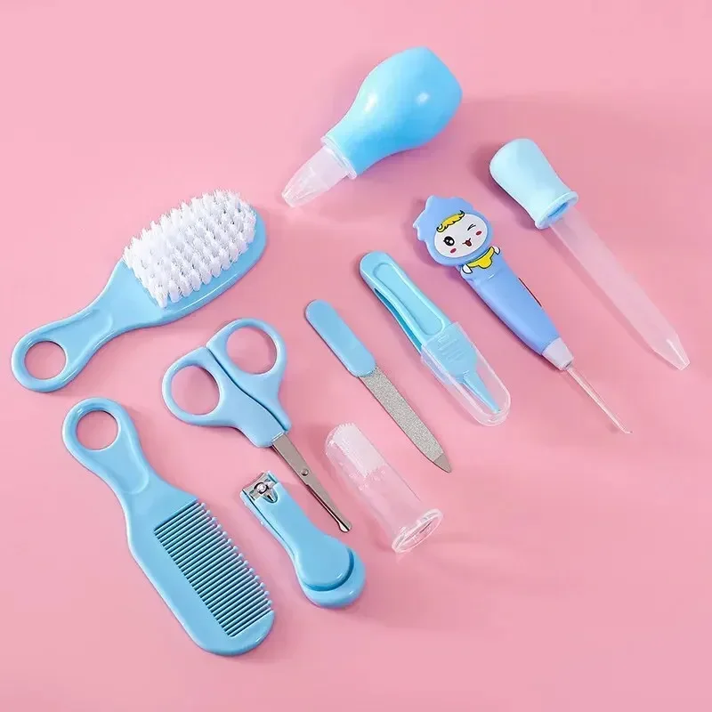 TeWindsor-Kit de soins de santé pour bébé, brosse de toilettage, tondeuse, ongles, cheveux, santé, essentiels pour enfants, ensemble de 10 pièces