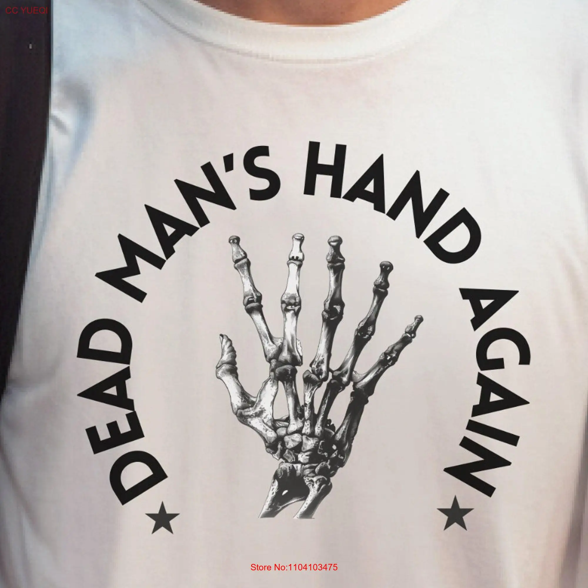 Dead Man's Hand Again T Shirt Unique Skeleton Design Perfect for Poker and Card Game Enthusiasts long or short sleeves