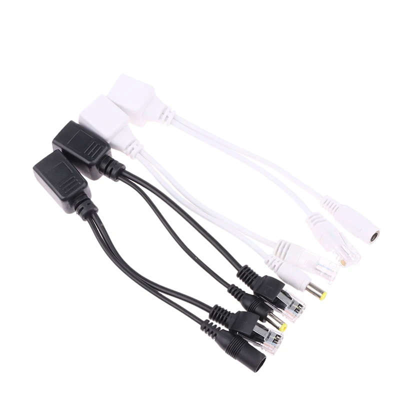 Cable adaptador de alimentación pasiva por Ethernet, módulo de fuente de alimentación del inyector RJ45, divisor POE para cámara, 12-48V