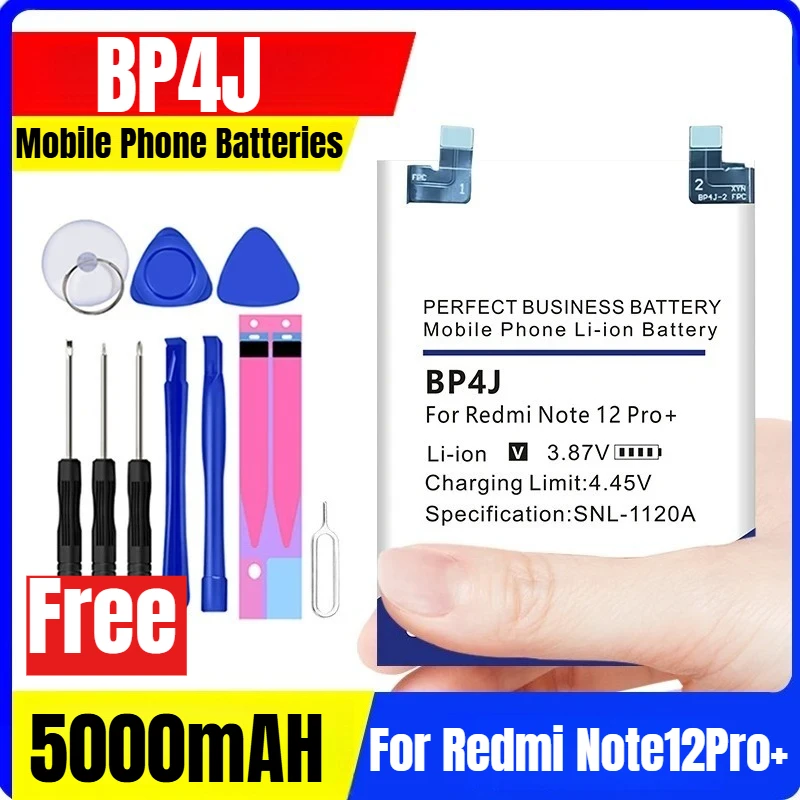 

BP4J 3.87V 5000mAH Mobile Phone Batteries for Redmi Note12Pro+