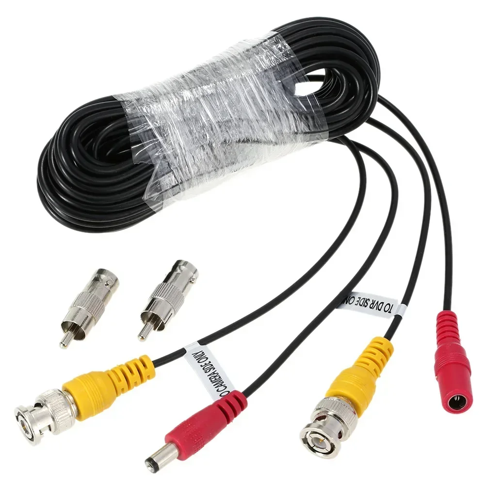 Surveillance Security CCTV Camera Accessories DVR for 4pcs/lot 32ft 10M Siamese Cable with BNC DC Connector for Video and Power