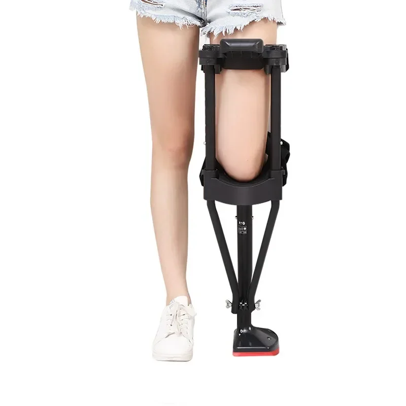 

Ankle Fracture Walking Aids Support-Free Walking Aids Knee Walker Single-Leg Telescoping Assisted Walking Stick anti-slip