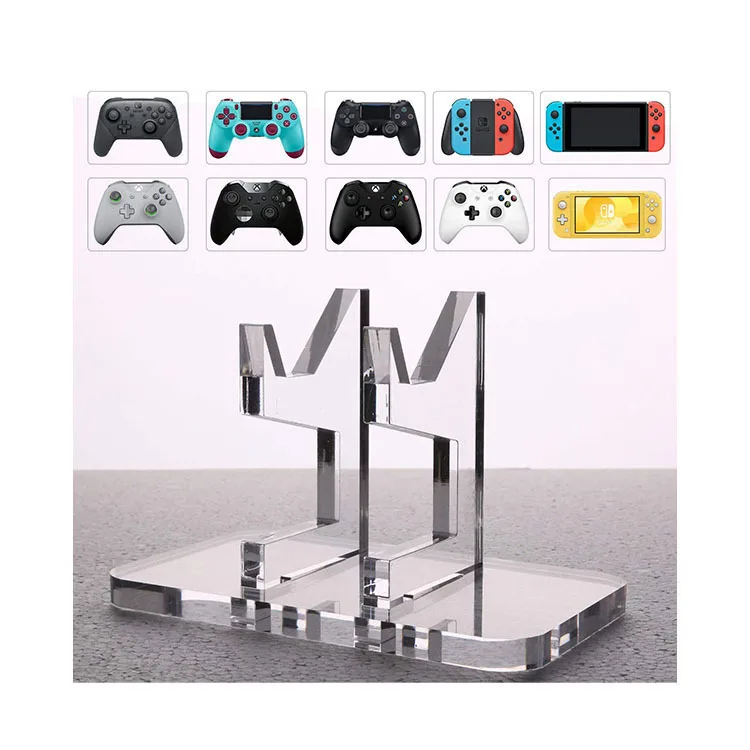 Transparent Stable Thick Controller Stand Storage Organizer Display Rack Acrylic Game Controller Holder