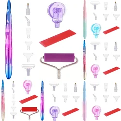 5D Matte Diamond Painting Pen Tool Point Drill Pens Roller Glue Clay Kits DIY Wheel Easy 5D Diamond Painting Cross Stitch Set