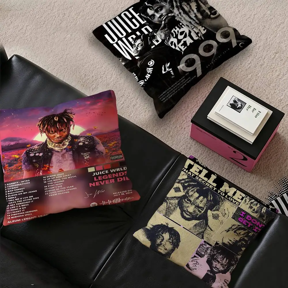 J-Juice WRLD Rap Singer Pillow Cover Design cushion Cover decor Holiday Decorati