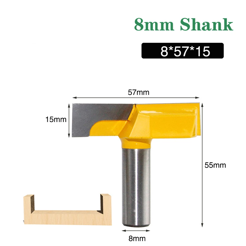 T50 Fresa para Madeira Madeira, Limpeza Inferior, Router Bit, Bit reto, Fresa limpa