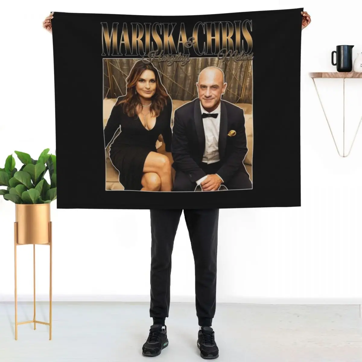 Mariska Hargitay and Chris Meloni Chriska at the Emmys vol 2 90s Inspired Throw Blanket Thermals For Travel Thermal Blankets