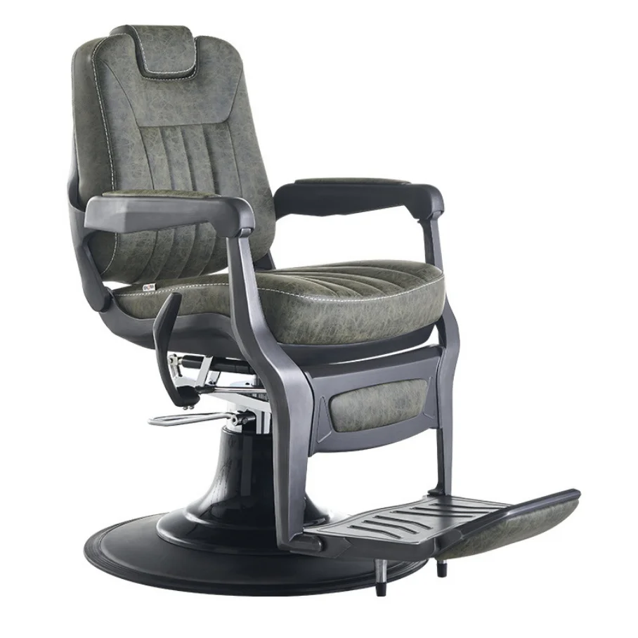 

@#@#Modern Frosted Black Synthetic Leather Aluminum Metal Hydraulic Reclining Hair Chair Eco-Friendly Durable Hospital Living Ro