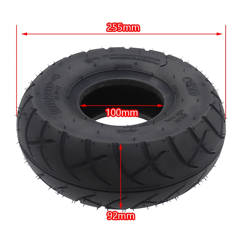 new  10 inch 90/90-4 (3.00-4) Inner and Outer On-road Inflation Tyre Suitable for Motorcycle Electric Scooter Gasoline