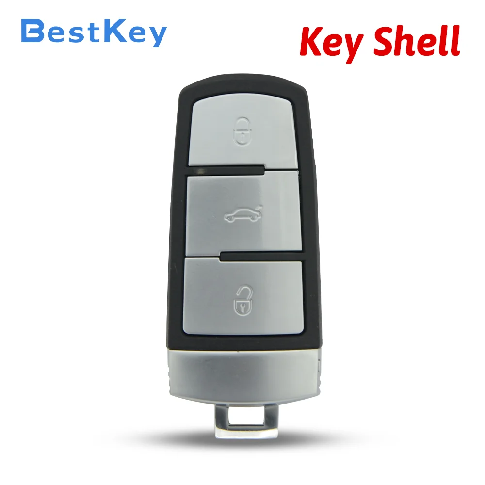 Best Key Wholesale Locksmith 3 Button Smart Key Shell 3C0959752BA Professional Auto Repair Housing for VW Passat B6 B7 3C Series