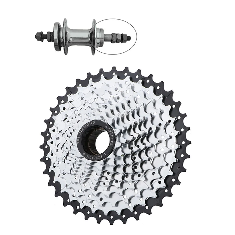 Bicycle Freewheel 6 7 8 9 10 Speed 11t-36t Mountain Bike High-strength Steel Modified Threaded Flywheel