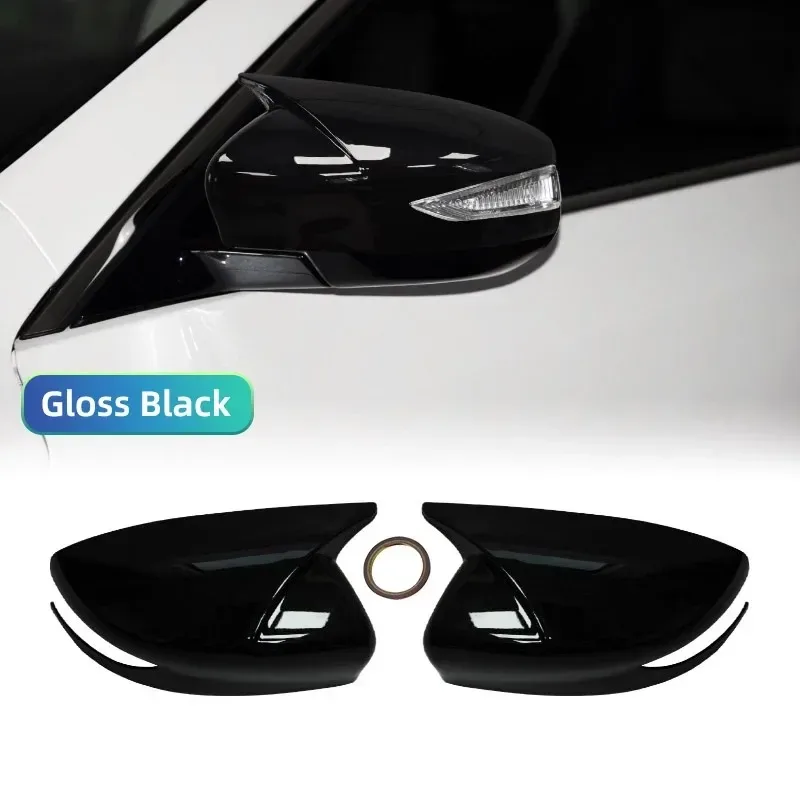 

For Nissan Altima 2013-2018 Sentra Sylphy 2016-2019 Side Mirror Cover Caps ABS Plastic Glossy Black Car Exterior Accessories