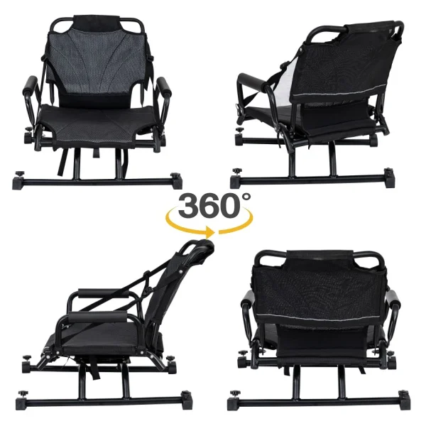 Accessories Customized  Adjustable  360 Swivel Chair Seat for Pedal Fishing Kayak Boat Canoe  with  Brake Pad