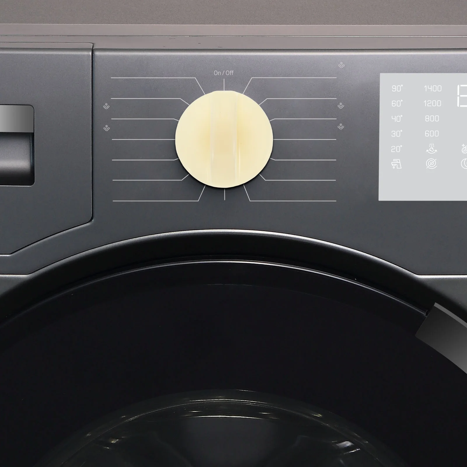

2Pcs Washer Timer Control Knobs Plastic Replacement for Washing Machine Rotary Timer Switch Washer Replacement Parts