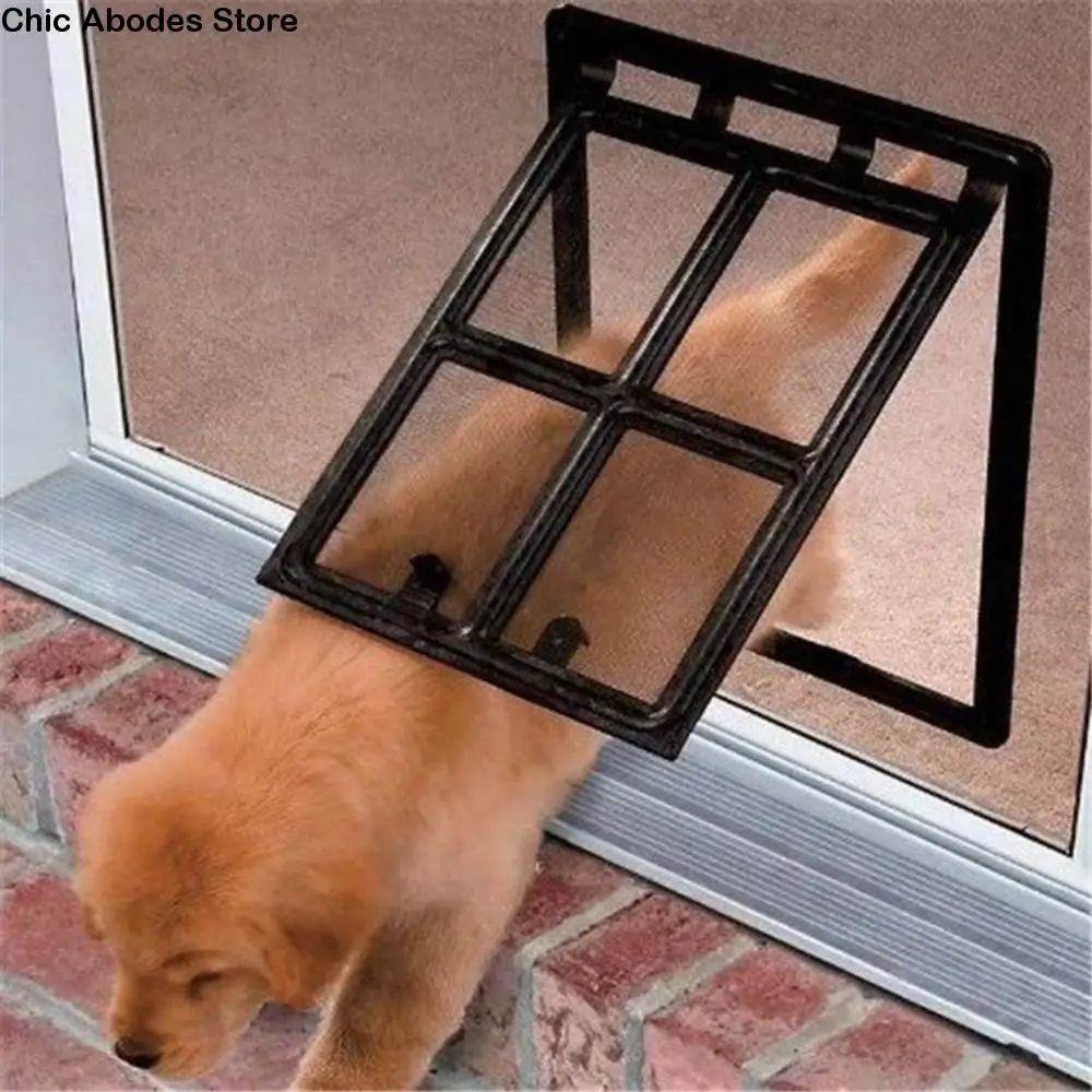 

Pet Tunnel Lockable Pet Screen Door Plastic Mosquito Proof Cat Screen Window Magnetic Security Flap Gate Home Indoor