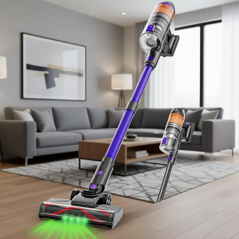 

Мощный беспроводной пылесос 500 Вт, 40 кПа, 60 минут работы, с зеленым индикатором, перезаряжаемый, для шерсти животных/ковров