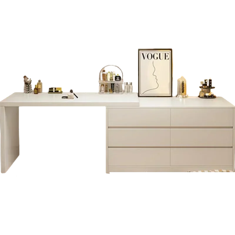 Mirror Led Lights Dressing Table Drawer  Makeup Dressing modern Table Bedroom White Comodas Con Cajones Barbie Furniture