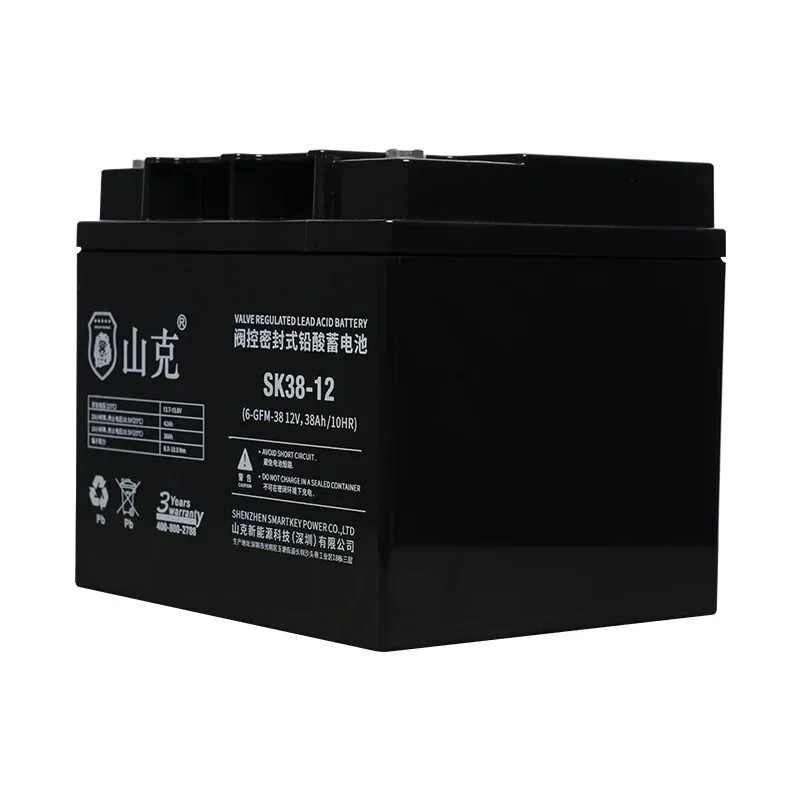 Shanke SK24-12/SK38-12 USV-Akku für unterbrechungsfreie Stromversorgung Blei-Säure-Wartungsfreie Batterie 12V24AH/12V38AH