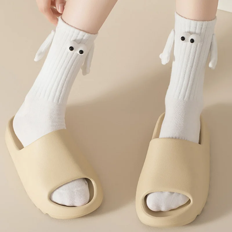 

Fun Magnetic 3D Doll Couple Socks 3D Doll Couple Funny Socks With Eyes 3D Doll Couple Funny Socks Mid Tube Cute Sock Funny Gift