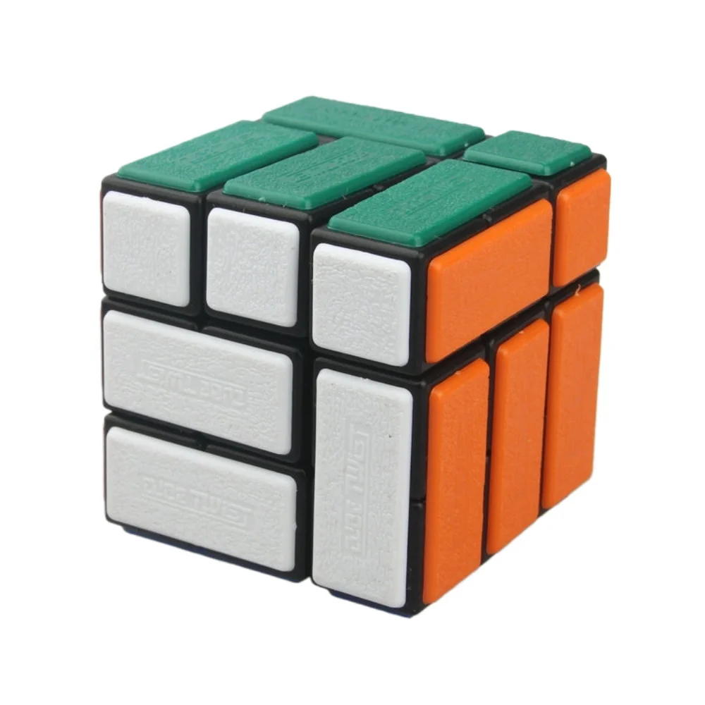 CubeTwist Bi Cube Bandaged Cube Black 3X3 Limit Spin Difficulty Challenge Finished Vesion