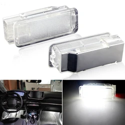 2Pcs LED Trunk Cargo Lamp Footwell Under Door Glove Box Light For Peugeot 3008 206 208 308 307 2008 207 508 5008 407 306 Expert