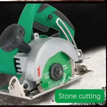 125mm Portable Electric Saw Slotting Machine 110V/220V 1680W Electric Cutting Machine Woodworking Bevel Marble Cutting Machine