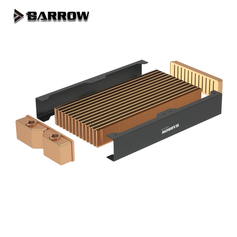 

BARROW 480mm Radiator PC Water Discharge Liquid Heat Exchanger G1/4 60mm Thickness Copper Compatible with 120 fans