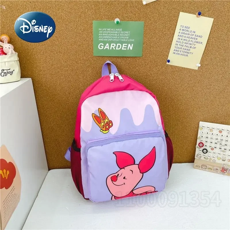 Tas punggung anak perempuan, ransel Disney Winnie Bear, tas sekolah anak-anak imut, kartun, kapasitas besar, tren mode