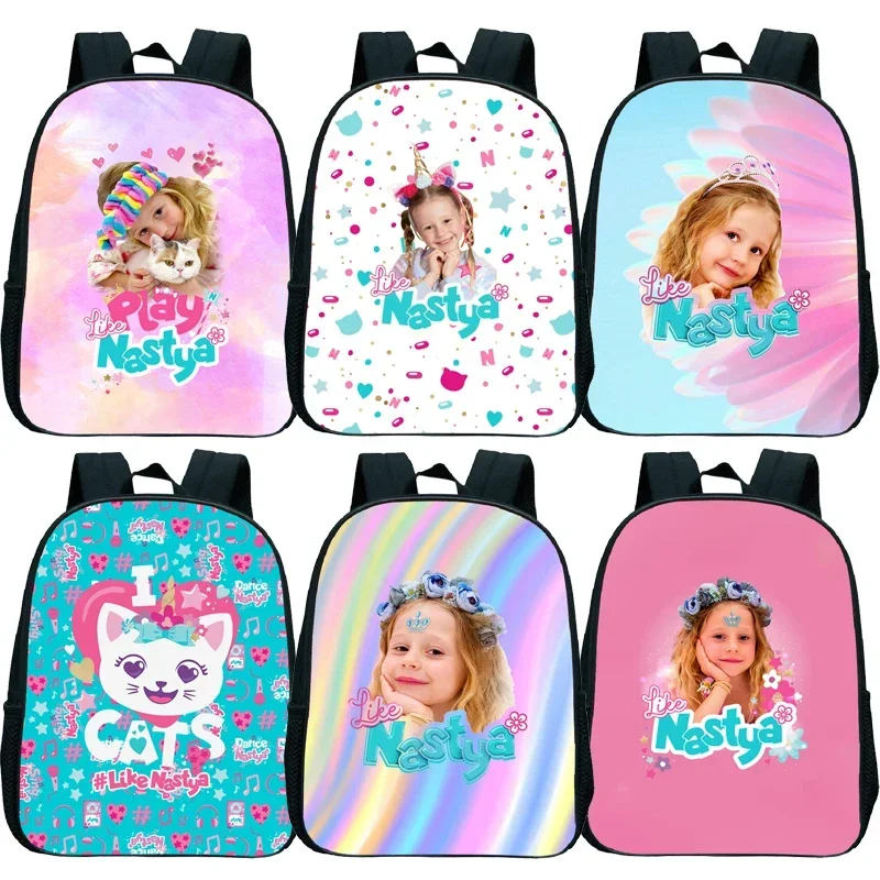

Like Nastya Kids Mini Backpacks Toddler Kawaii Kindergarten Bookbags Boys Girls Cartoon School Bags Children Rucksacks