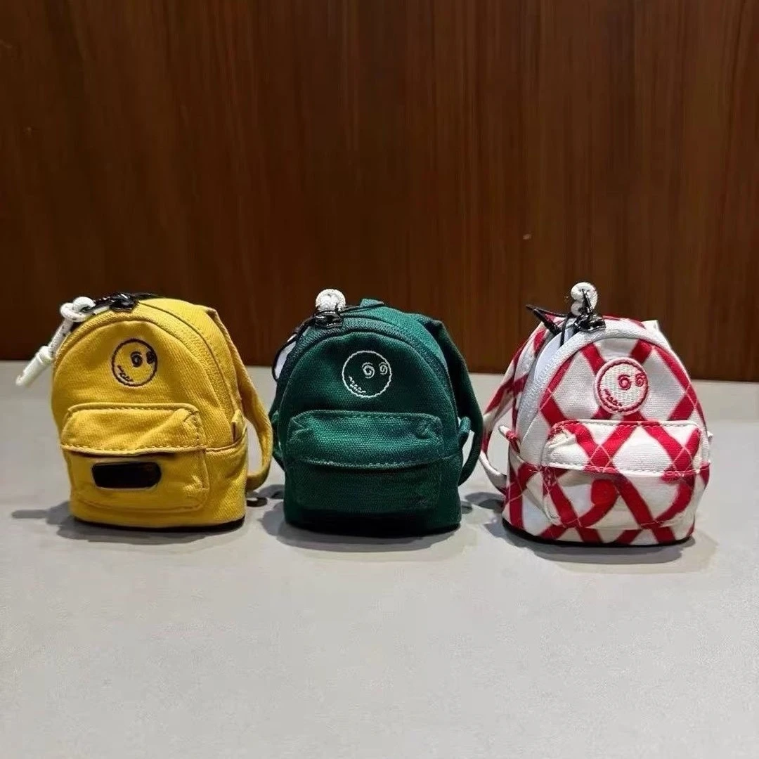 حقيبة جولف صغيرة على شكل كرة، حقيبة ظهر خفيفة الوزن، حقيبة تخزين لسماعات الأذن، تصميم للجنسين مع نمط شخصية بغطاء للرأس #1