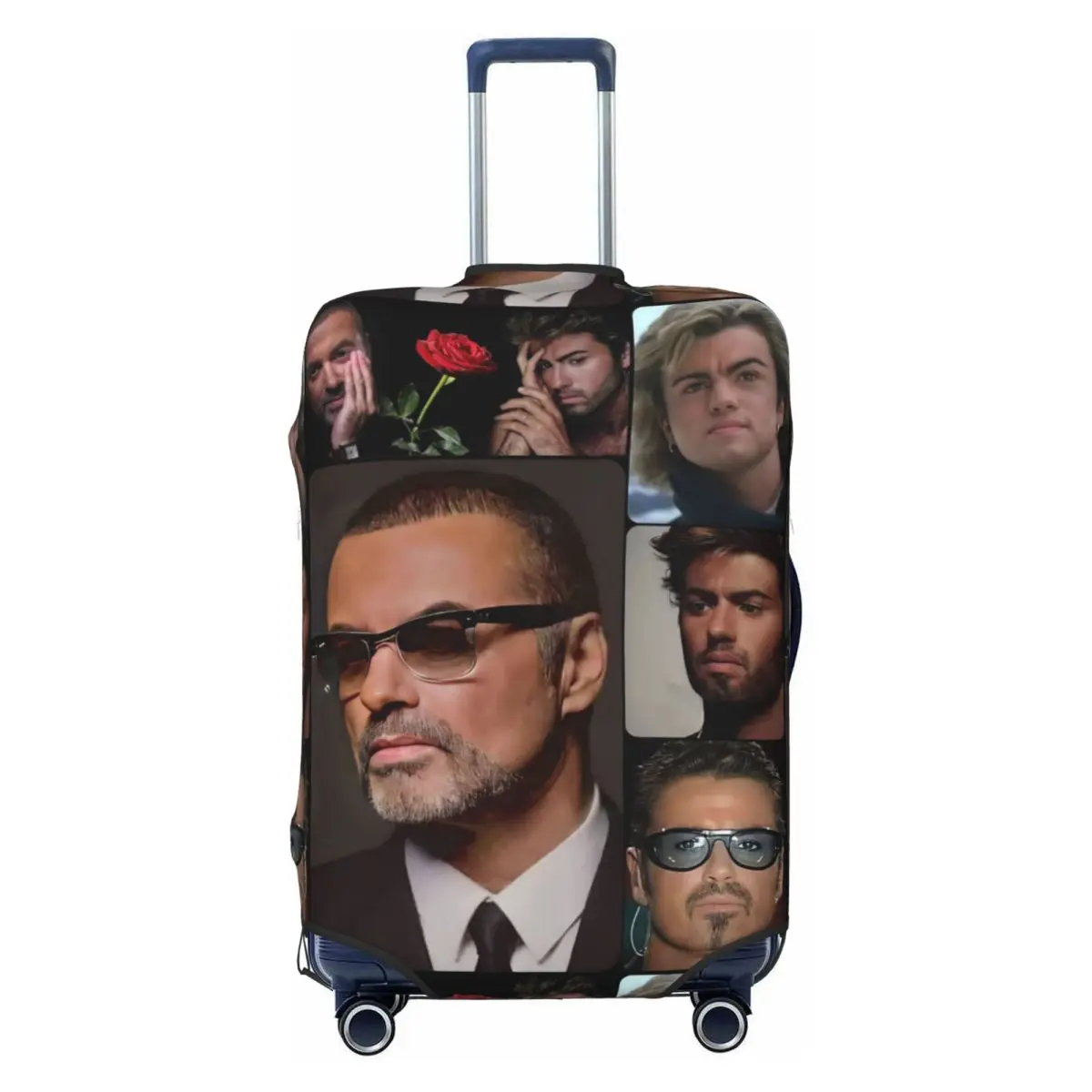 George Michael British Singer Suitcase Cover Cruise Trip Flight Practical Luggage Accesories Protector