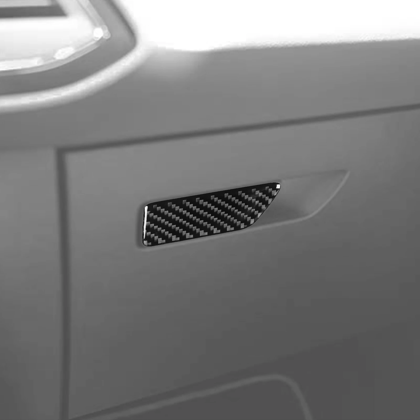 For Seat Leon MK3 2017-2019 Carbon Fiber Co-pilot Glove Storage Box Switch Panel Cover Trim Car Accessories Decoration Sticker
